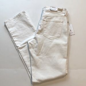 Skinny Girl SZ 28 White Rail Straight Midrise Denim Jeans New